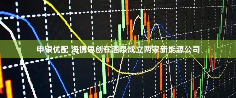 申银优配 海博思创在酒泉成立两家新能源公司